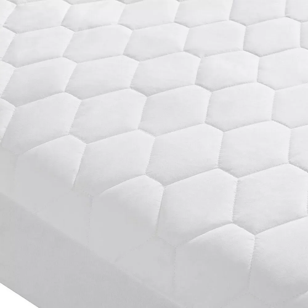 Serta Cotton Rich Queen Heated Mattress Pad Deep Fit, 5 Settings + 2 Controllers